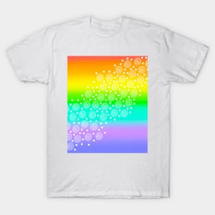 Rainbow Gradient with Circles & Dots T-Shirt